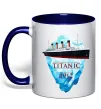 Чашка с цветной ручкой Титанік айсберг 1912 Глубокий темно-синий Чашка с цветной ручкой Титанік айсберг 1912 Глубокий темно-синий фото