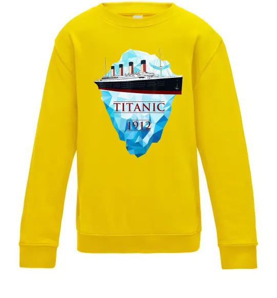 Детский Свитшот Титанік айсберг 1912 Солнечно желтый фото