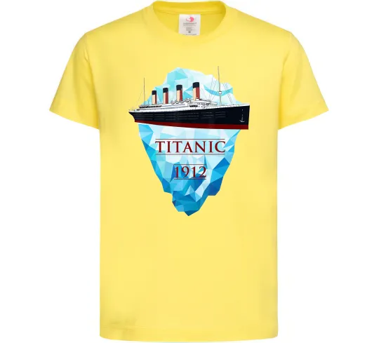 Детская футболка Титанік айсберг 1912 Лимонный фото