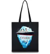 Эко-сумка Титанік айсберг 1912 Черный фото