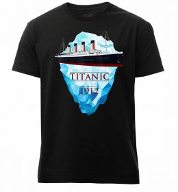 Мужская премиум футболка Титанік айсберг 1912