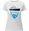 Женская премиум футболка Титанік айсберг 1912 Белый фото