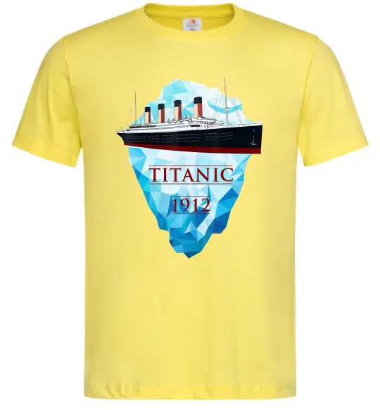 Мужская футболка Титанік айсберг 1912 Лимонный фото