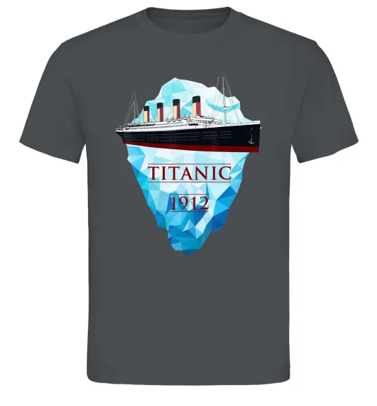 Мужская футболка Титанік айсберг 1912 Графит фото