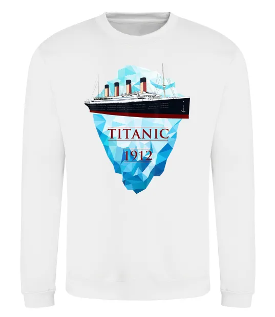 Свитшот Титанік айсберг 1912 Белый фото