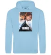 Чоловіча толстовка (худі) Титанік ретро Блакитний фото
