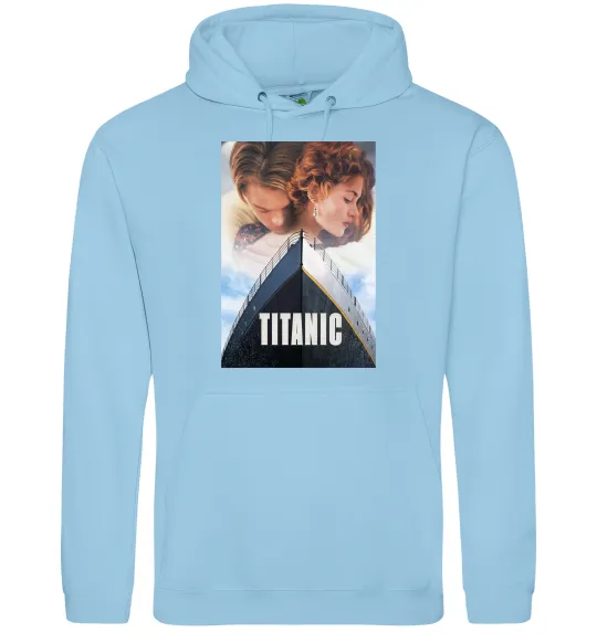 Жіноча толстовка (худі) Титанік ретро Блакитний фото