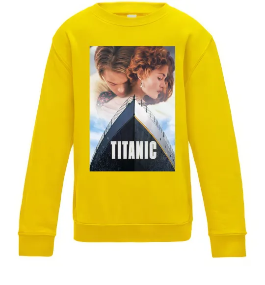 Детский Свитшот Титанік ретро Солнечно желтый фото