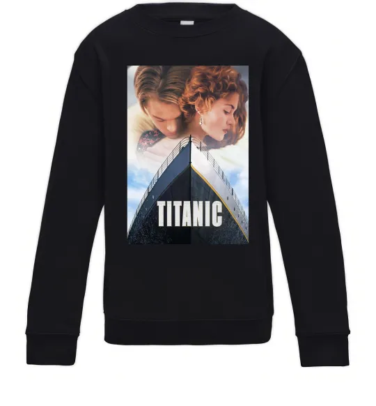 Детский Свитшот Титанік ретро Черный фото