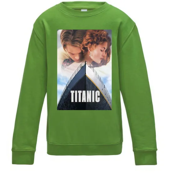 Детский Свитшот Титанік ретро Лаймовый фото