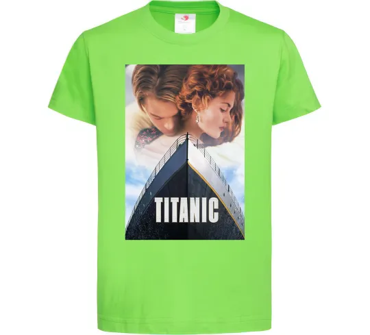 Детская футболка Титанік ретро Лаймовый фото