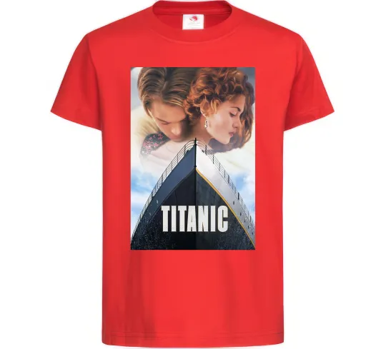 Детская футболка Титанік ретро Красный фото