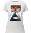 Женская премиум футболка Титанік ретро Белый фото