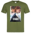 Мужская футболка Титанік ретро Оливковый Мужская футболка Титанік ретро Оливковый фото
