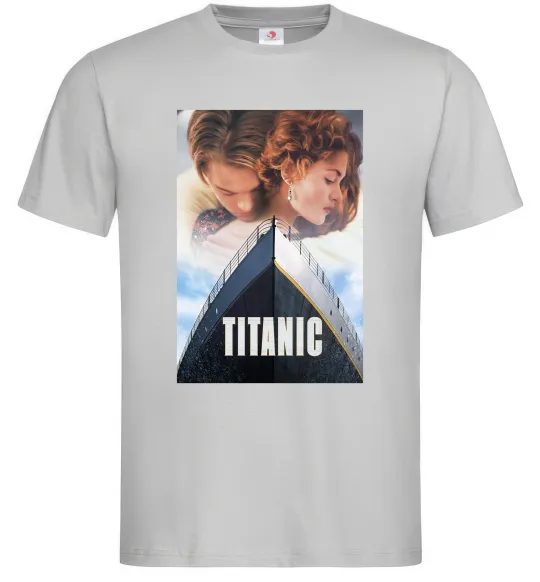 Мужская футболка Титанік ретро Серый фото