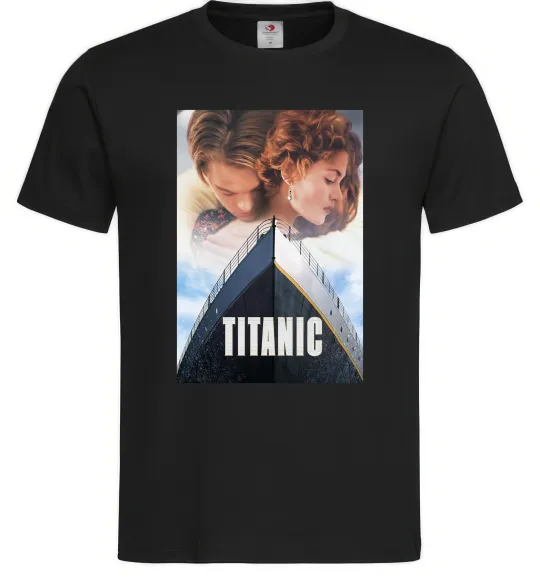 Мужская футболка Титанік ретро Черный фото