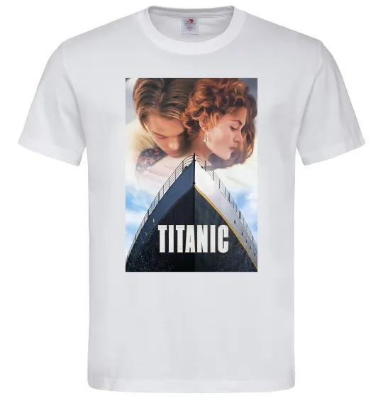 Мужская футболка Титанік ретро Белый фото