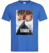 Мужская футболка Титанік ретро Ярко-синий Мужская футболка Титанік ретро Ярко-синий фото