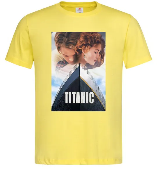 Мужская футболка Титанік ретро Лимонный фото