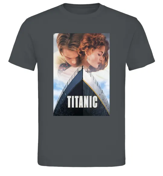 Мужская футболка Титанік ретро Графит фото