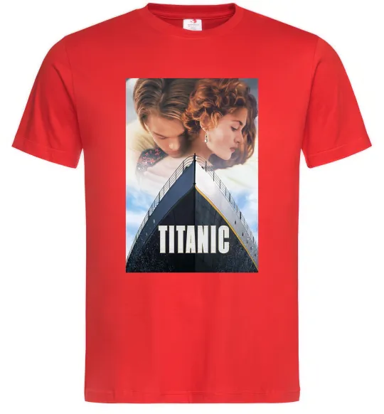 Мужская футболка Титанік ретро Красный фото