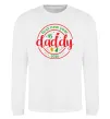 Свитшот First New Year as daddy Белый фото