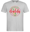 Мужская футболка First New Year as daddy Серый Мужская футболка First New Year as daddy Серый фото