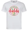 Мужская футболка First New Year as daddy Белый Мужская футболка First New Year as daddy Белый фото