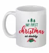 Чашка керамічна First Christmas as daddy Білий Чашка керамічна First Christmas as daddy Білий фото