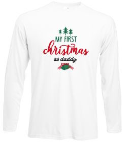 Лонгслив First Christmas as daddy