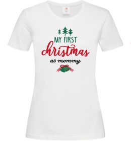 Жіноча футболка First christmas as mommy
