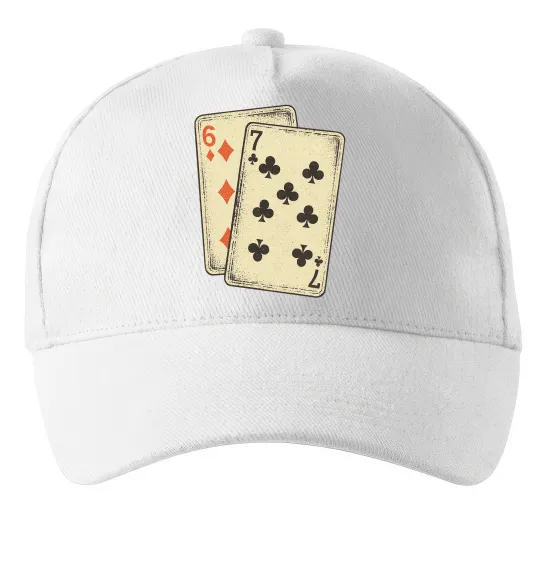 Кепка 6-7 cards Білий фото