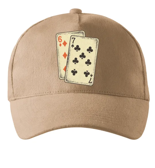 Кепка 6-7 cards Песочный фото