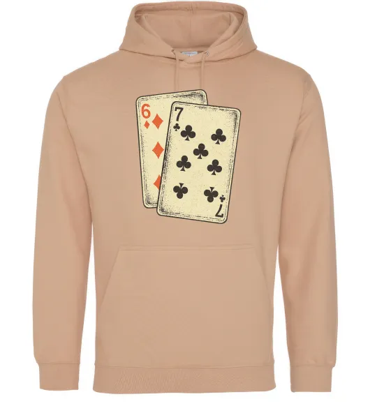 Жіноча толстовка (худі) 6-7 cards Пісочний фото