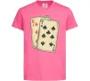Дитяча футболка 6-7 cards Яскраво-рожевий Дитяча футболка 6-7 cards Яскраво-рожевий фото