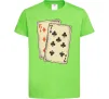 Дитяча футболка 6-7 cards Лаймовий Дитяча футболка 6-7 cards Лаймовий фото