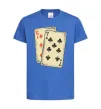 Дитяча футболка 6-7 cards Яскраво-синій фото