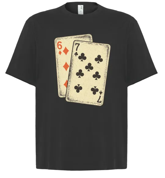 Футболка Оверсайз 6-7 cards Чорний фото