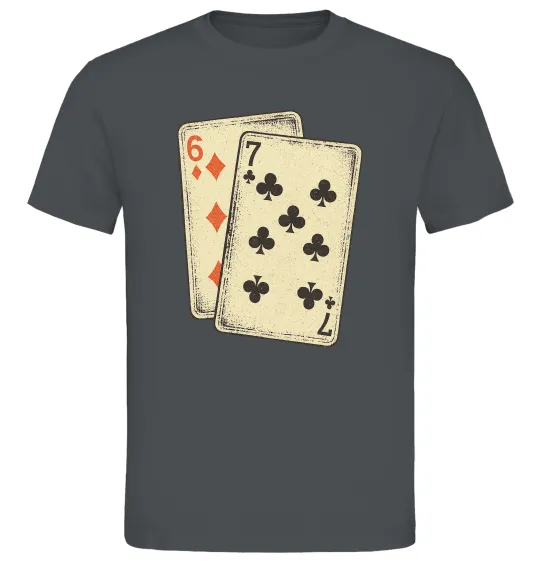 Чоловіча футболка 6-7 cards Графіт фото