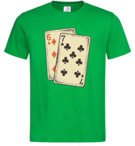 Чоловіча футболка 6-7 cards Зелений фото
