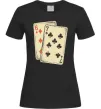Жіноча футболка 6-7 cards Чорний фото