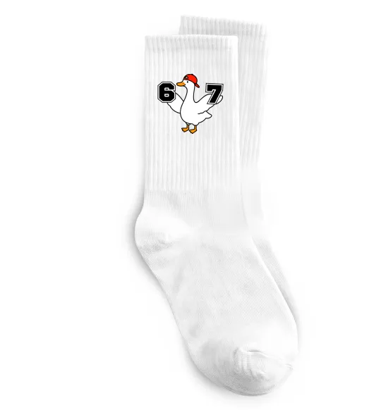 Носки Гусак 6-7 Белый фото