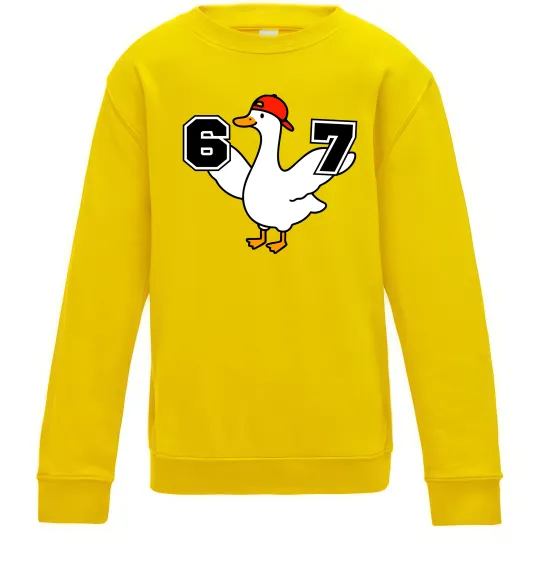 Детский Свитшот Гусак 6-7 Солнечно желтый фото