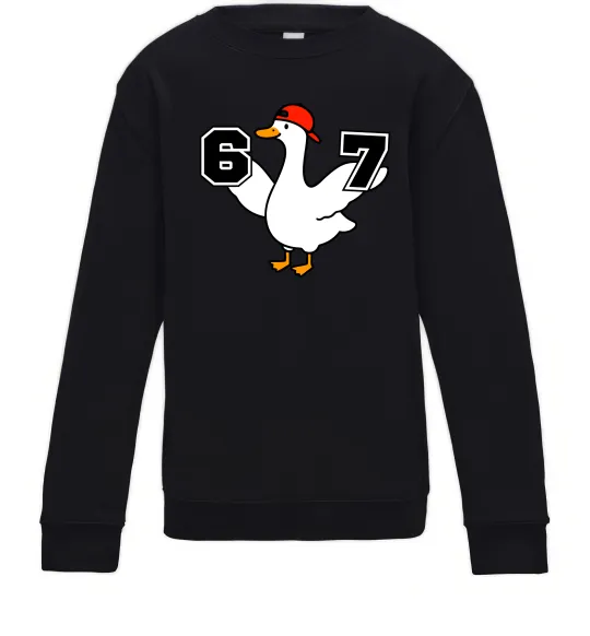 Детский Свитшот Гусак 6-7 Черный фото