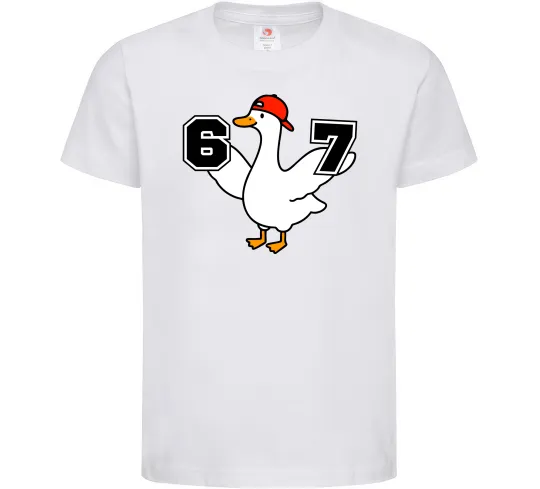 Детская футболка Гусак 6-7 Белый фото