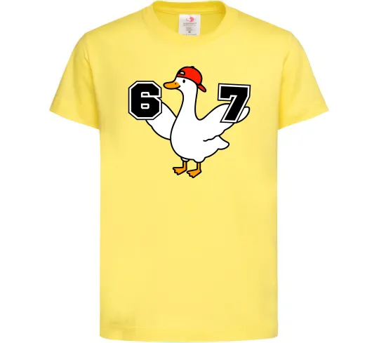 Детская футболка Гусак 6-7 Лимонный фото