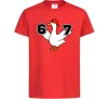 Детская футболка Гусак 6-7 Красный Детская футболка Гусак 6-7 Красный фото