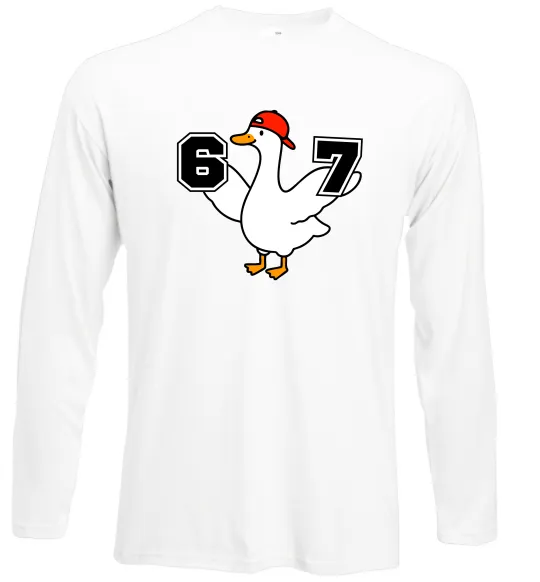 Лонгслив Гусак 6-7 Белый фото