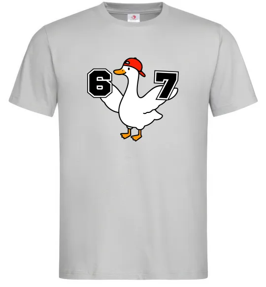 Мужская футболка Гусак 6-7 Серый фото