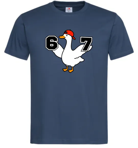 Мужская футболка Гусак 6-7 Темно-синий фото